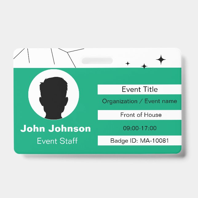 Event Staff ID Badge (Front)