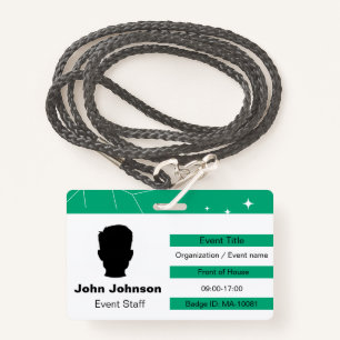 Event Staff ID Badge