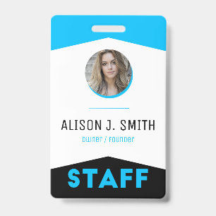 Event Staff Modern Badge ID Badge