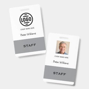 Event Staff Photo ID Badge Pass