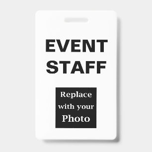 Event Staff Photo ID Badges
