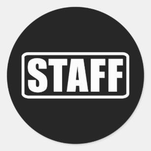 Event Staff Security Crew Gear Classic Round Sticker