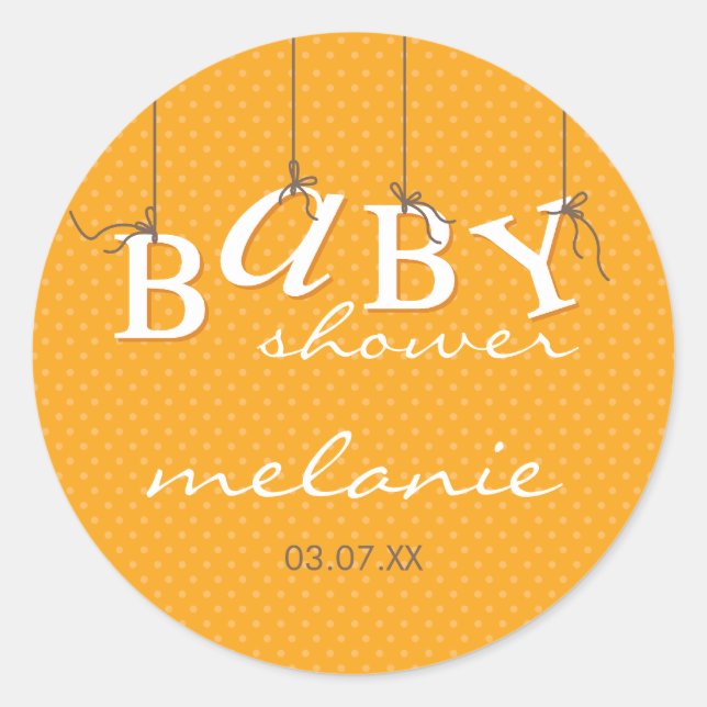 EVENT STICKER :: baby letters 1 (Front)