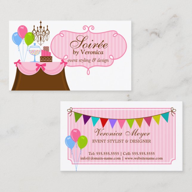 Event Stylist and Design Business Card (Front/Back)