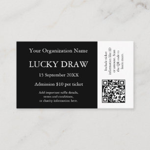 Event Tickets Personalised QR Entry Pass