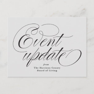 Event update grey postcard