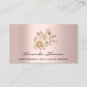 Event Wedding Planner Floral Rose  Logo QRCODE Business Card