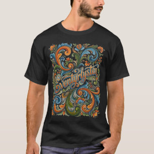 Eventyrlysten: Norwegian Rosemaling Folk Art Class T-Shirt