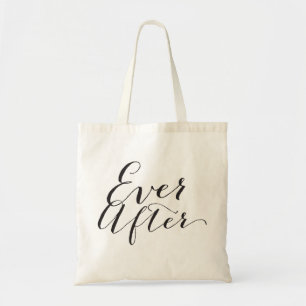 Ever After Script Bridal Party Wedding Tote Bag