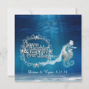 Ever After Seahorses Invitation