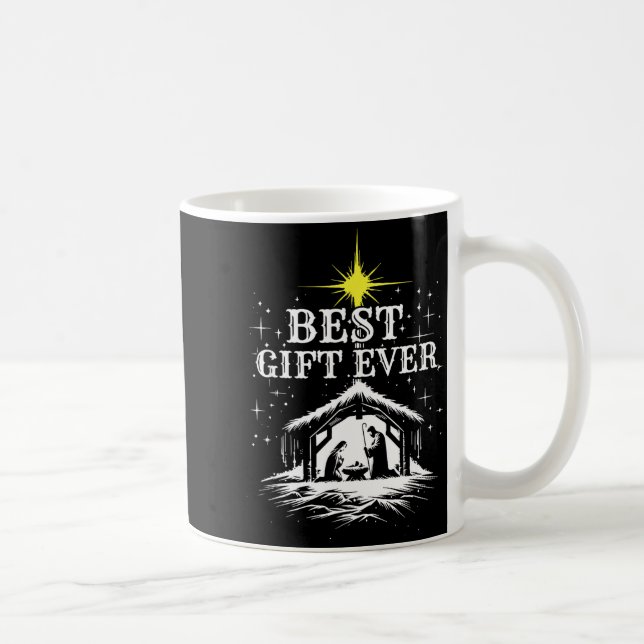 Ever Christmas Cool Jesus Nativity Scene Christian Coffee Mug (Right)