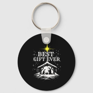 Ever Christmas Cool Jesus Nativity Scene Christian Key Ring