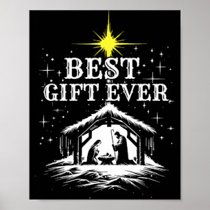 Ever Christmas Cool Jesus Nativity Scene Christian Poster