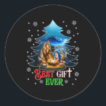 Ever Christmas Jesus Nativity Scene Merry Christma Classic Round Sticker<br><div class="desc">Ever Christmas Jesus Nativity Scene Merry Christmas</div>