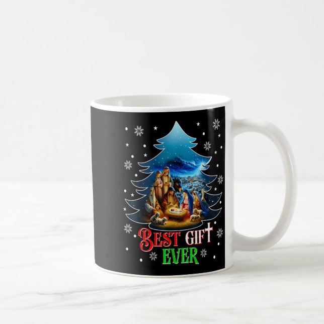 Ever Christmas Jesus Nativity Scene Merry Christma Coffee Mug (Right)