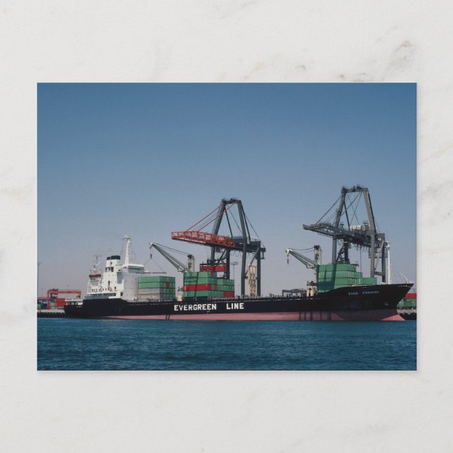 Ever forward merchant container postcard (Front)