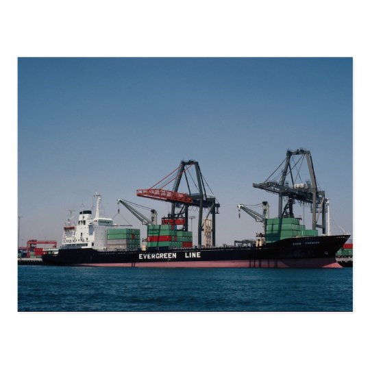 Ever forward merchant container postcard
