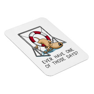 Ever Have One of Those Days? Dog agility accident Magnet