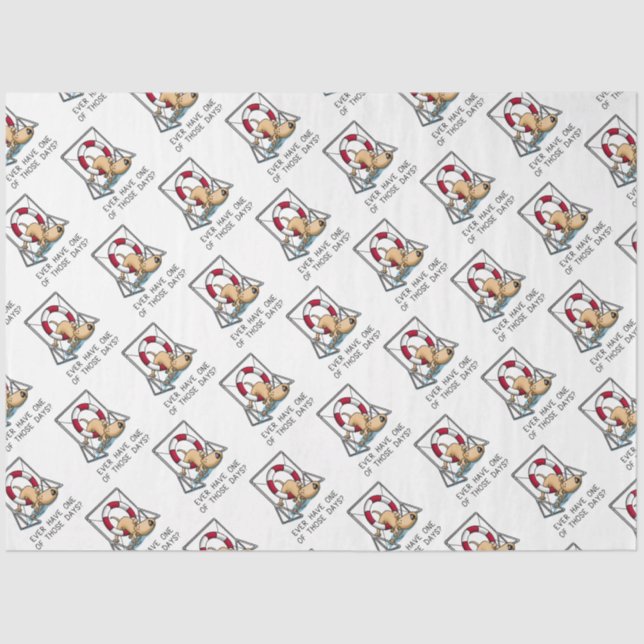 Ever Have One of Those Days? Dog Agility Tissue Paper (Front)