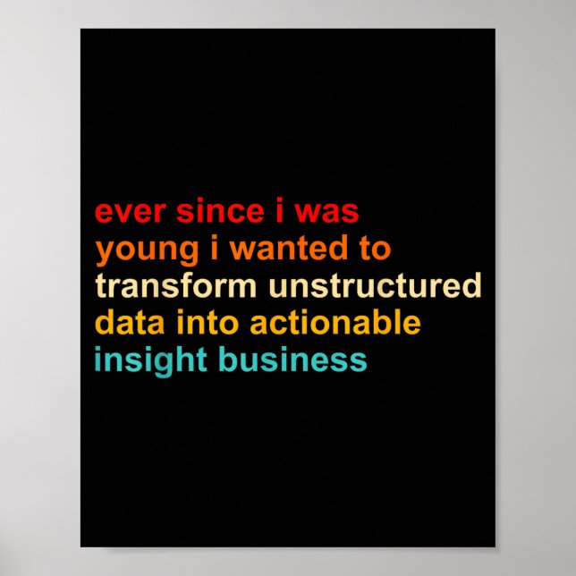 Ever Since I Was Young I Wanted Transform Unstruct Poster (Front)