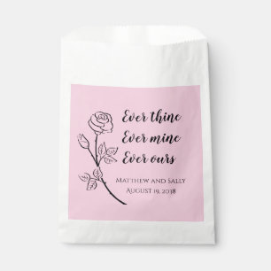 Ever Thine Ever Mine Ever Ours Wedding Favour Bag