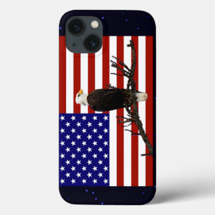 Ever Vigilant Bald Eagle iPhone 13 Case