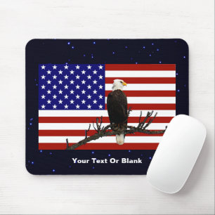 Ever Vigilant Bald Eagle Mouse Mat