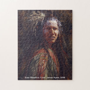 Ever Watchful, Native American warrior puzzle