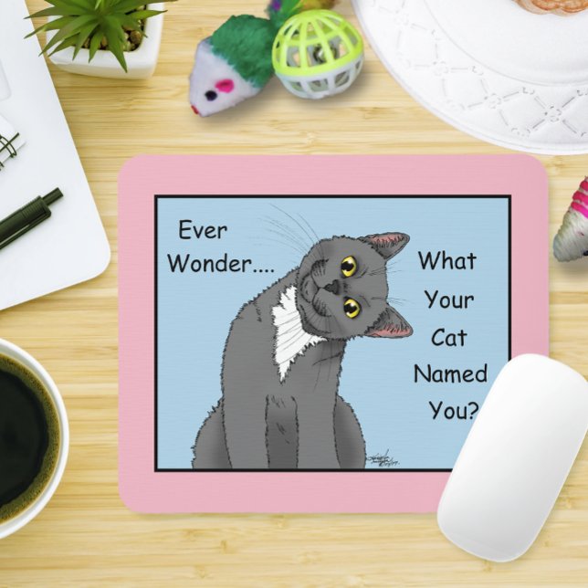 Ever Wonder Curious Cat Blue Mouse Mat (Creator Uploaded)