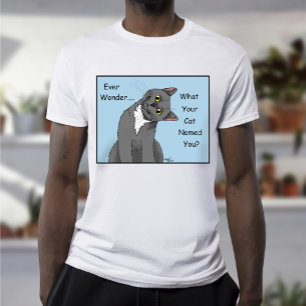 Ever Wonder Curious Cat Blue T-Shirt