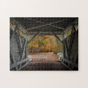 Everatt Road Covered Bridge Jigsaw Puzzle