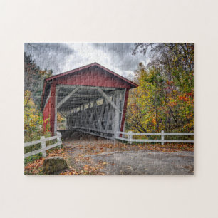 Everatt Road Covered Bridge Jigsaw Puzzle