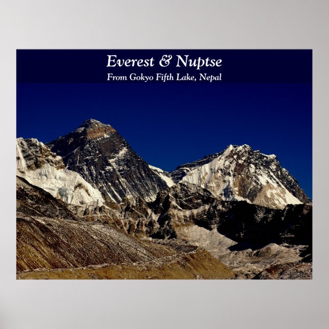Everest and Nuptse Poster (Front)