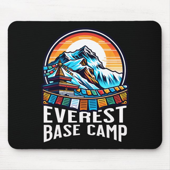 Everest Base Camp Prayer Flags Nepali Himalayan Hi Mouse Mat (Front)