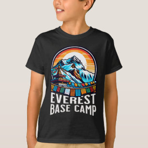 Everest Base Camp Prayer Flags Nepali Himalayan Hi T-Shirt