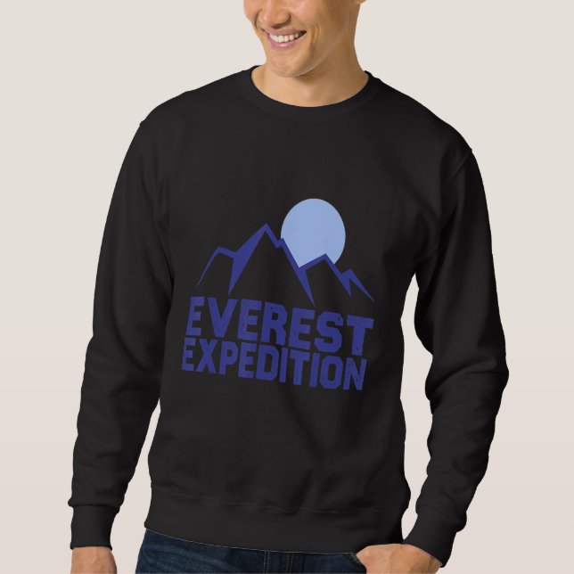 Everest Expeditions Mountain Exploration Adventure Sweatshirt (Front)