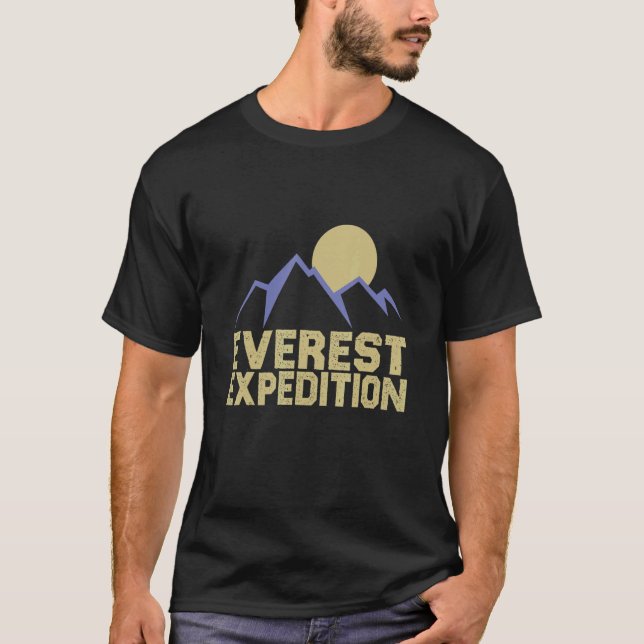 Everest Expeditions Mountain Exploration Adventure T-Shirt (Front)