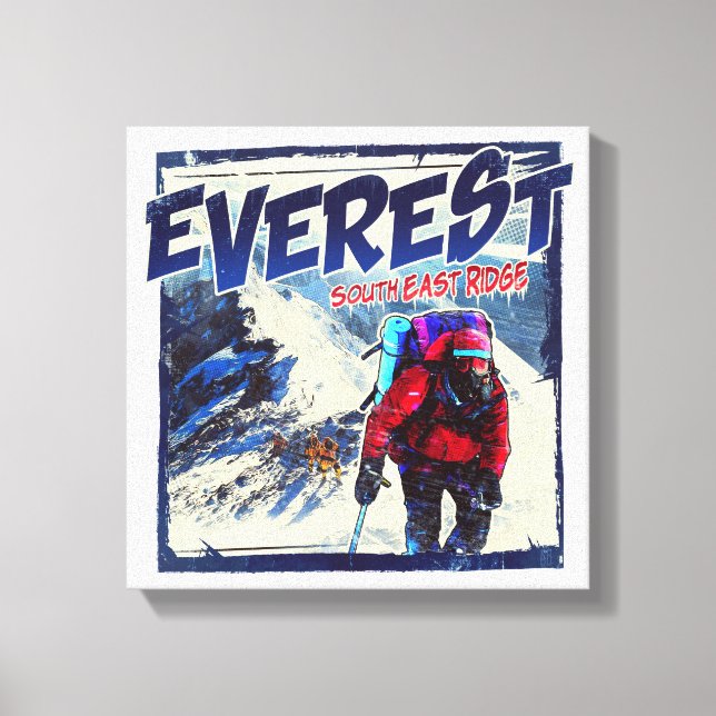 Everest South East Ridge Canvas Print (Front)