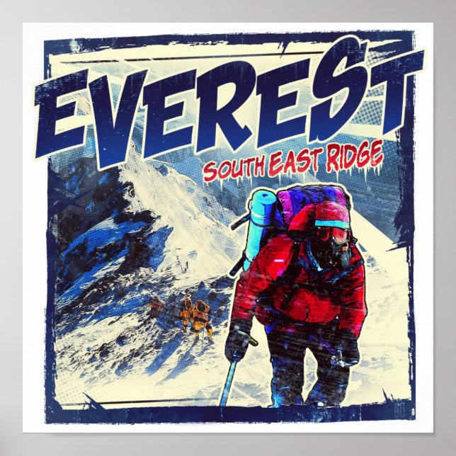 Everest South East Ridge Poster (Front)
