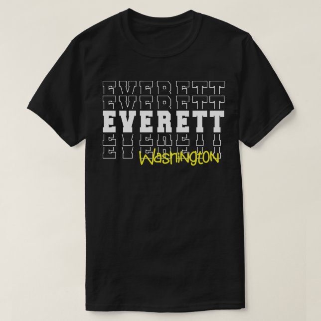 Everett city Washington Everett WA T-Shirt (Design Front)