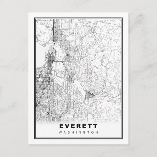 Everett Map Postcard (Front)