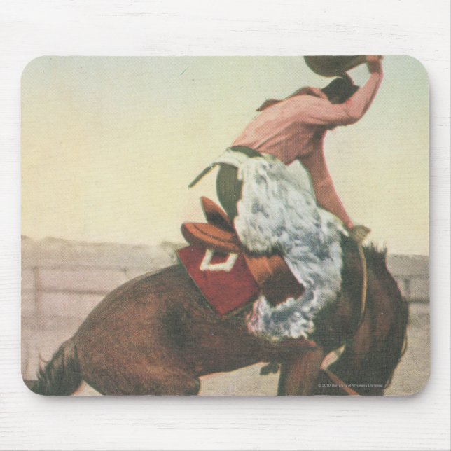 Everett McGucin on Blue Dog Cheyenne Frontier Days Mouse Mat (Front)