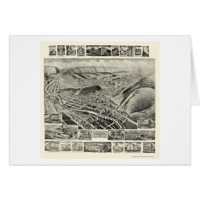 Everett, PA Panoramic Map - 1905 (Front Horizontal)