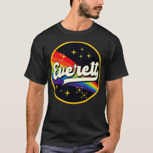 Everett Rainbow In Space Vintage Style T-Shirt