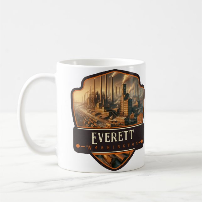 Everett, Washington| Vintage Coffee Mug (Left)
