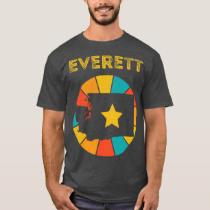 Everett Washington Vintage Distressed Souvenir T-Shirt