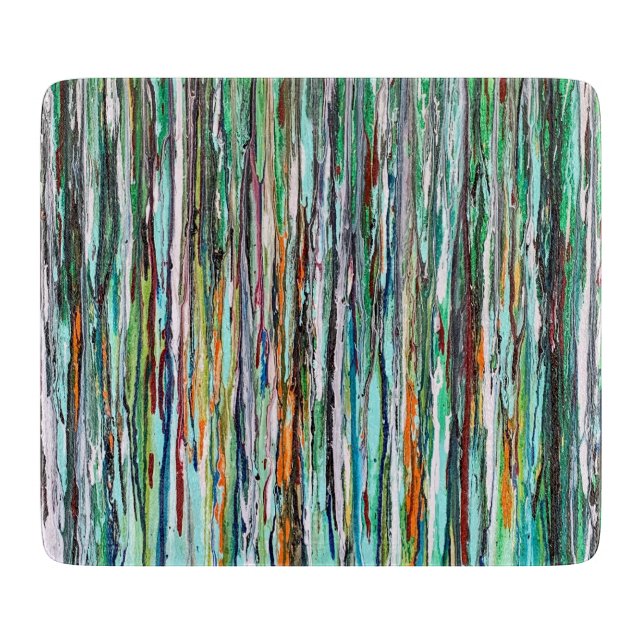 Everglades Deco Glass Cutting Board (Front)