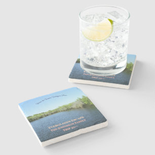 Everglades Escap - Personalised Family Trip Escap Stone Coaster