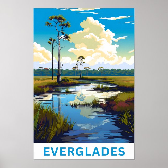 Everglades Florida Travel Print (Front)
