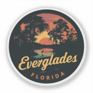Everglades Florida Vintage Sunset